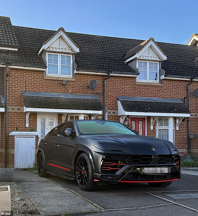 Puka¿s Lamborghini Urus parked at his two-bedroom home