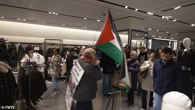The demonstration resulted in one arrest, and the NYPD confirmed that over 70 protesters arrived to urge a boycott on the biggest shopping day of the year