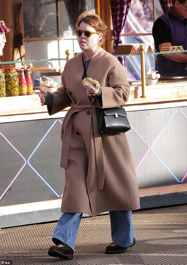 Eugenie seemed a world away from the woes of her parents who have been hit by scandal