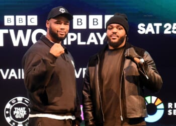 When will the British heavyweight title clash take place?