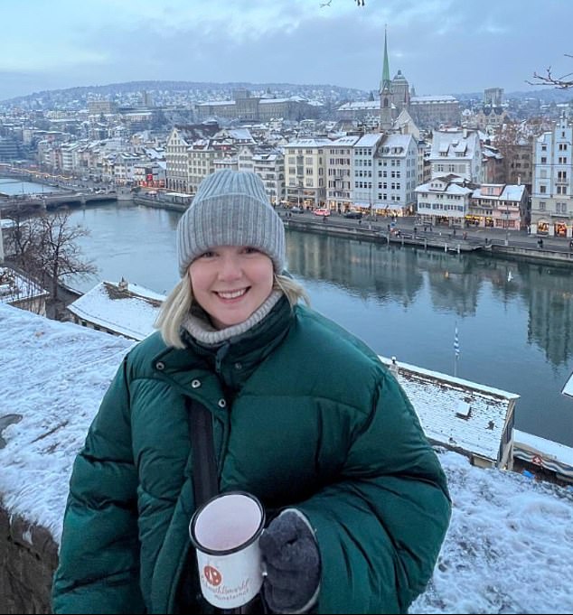 Media PR consultant Emily Falkner-Duffin, 32, lived near Oxford until four months ago when she moved to Switzerland