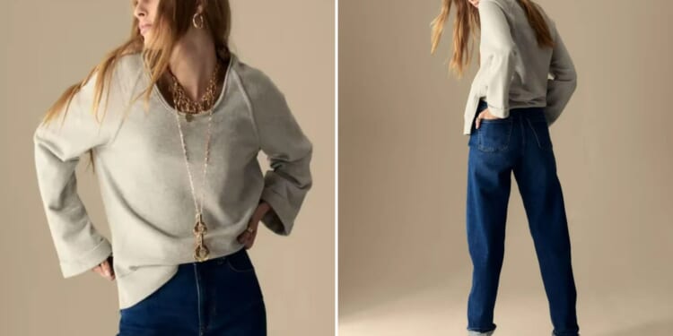 The £46 pair of jeans going viral for winter with the 'perfect loose-leg cut’ and are 'so soft and comfy'