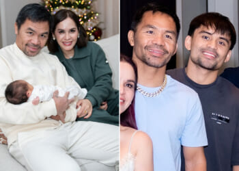 Manny Pacquiao becomes grandad aged 46 with son to make boxing debut just days after becoming dad
