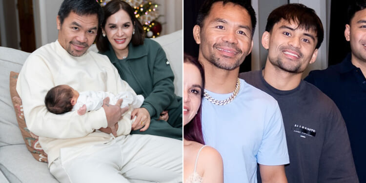 Manny Pacquiao becomes grandad aged 46 with son to make boxing debut just days after becoming dad