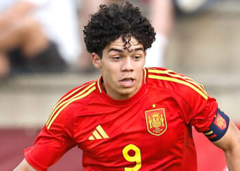 Son of five-time Champions League winner, 37, makes Youth League debut for Real Madrid as proud dad watches on