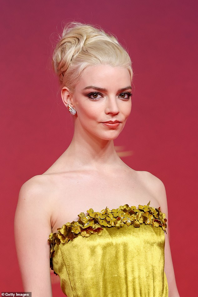 Anya put on a show-stopping display as she stepped out in her pleated gold ensemble as she joined a slew of stars in attendance of the lavish festival