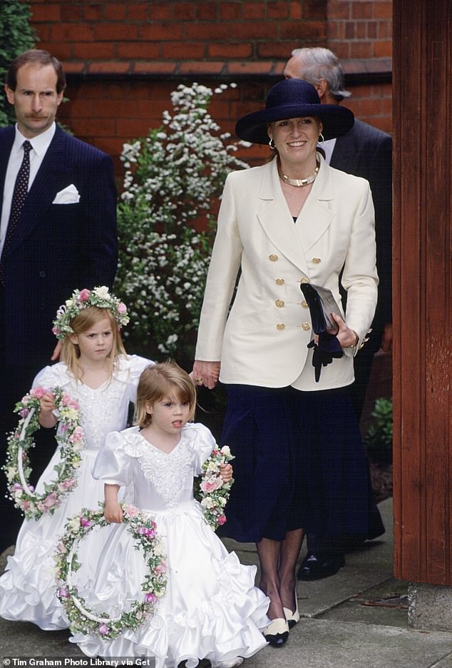 Princess Beatrice and Princess Eugenie as bridesmaids for their former nanny