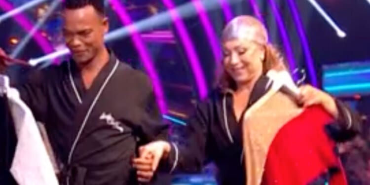 Strictly's Alex Kingston sparks concern as she limps off stage during the instant dance selection