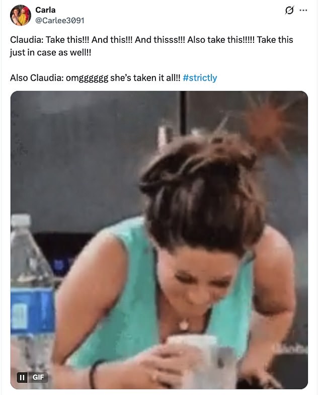 Taking to X they said: 'This is pure chaos and I love it!': 'The chaos': 'The Instant Dance is chaos and it's not even started yet': 'This is chaos... do it every week'