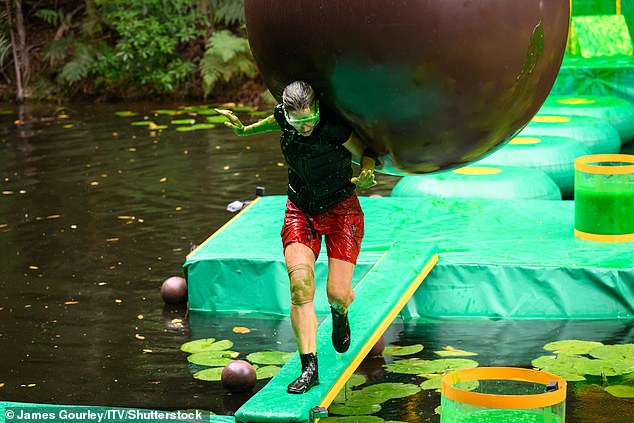 Seemingly without even breaking a sweat she dived across huge balls