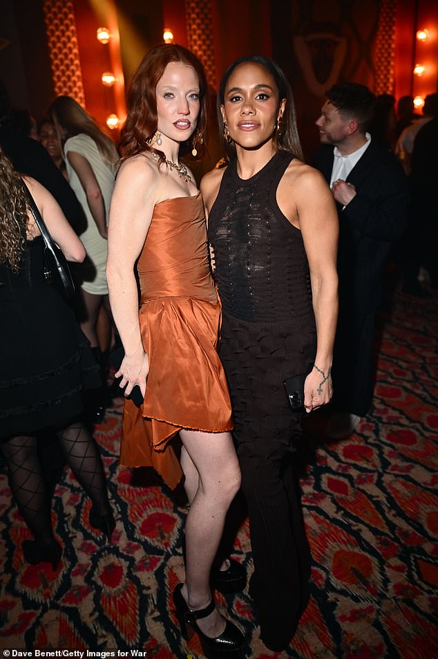 Jess, 36, told Alex that she felt her 'fun side' was not show in the final ITV edit [pictured together at the BRIT Awards after party March 2025]