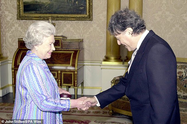 Sir Tom was knighted in 1997 and met the Queen in 2000, when she presented him with the insignia of a Member of the Order of Merit