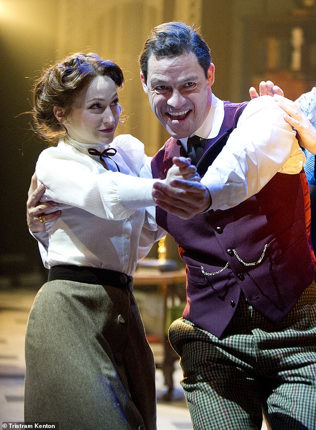 He showed his moves in the My Fair Lady stage musical with Carly Bawden (left), and now Dominic West (pictured) fancies a crack at Strictly