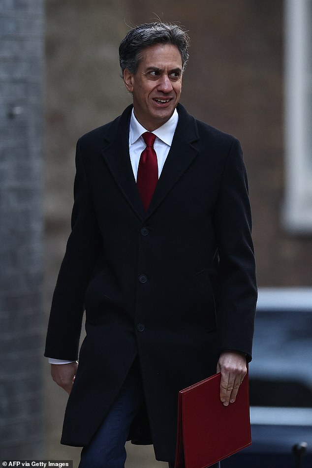 It is one of dozens of huge projects in the pipeline amid a Net Zero crusade by Energy Security Secretary Mr Miliband