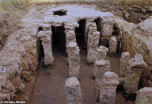 A picture of the now listed Roman Villa within the proposed site at Conisbrough parks