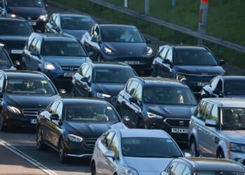 M4 closed after car crashes off motorway as drivers left trapped and facing long delays