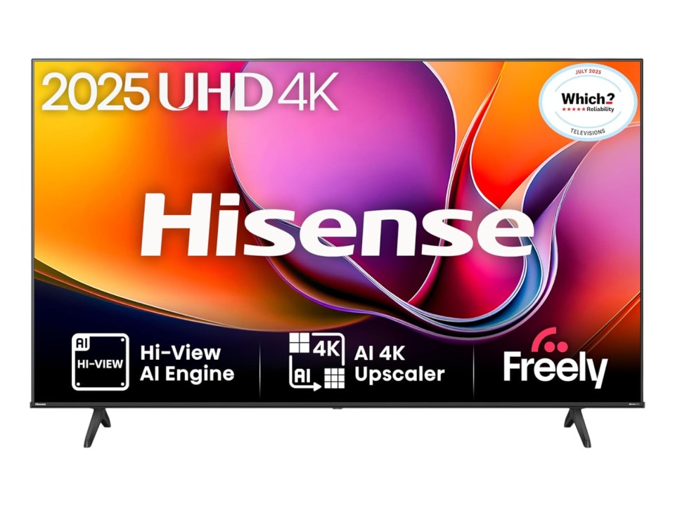 Hisense 2025 UHD 4K Smart TV.