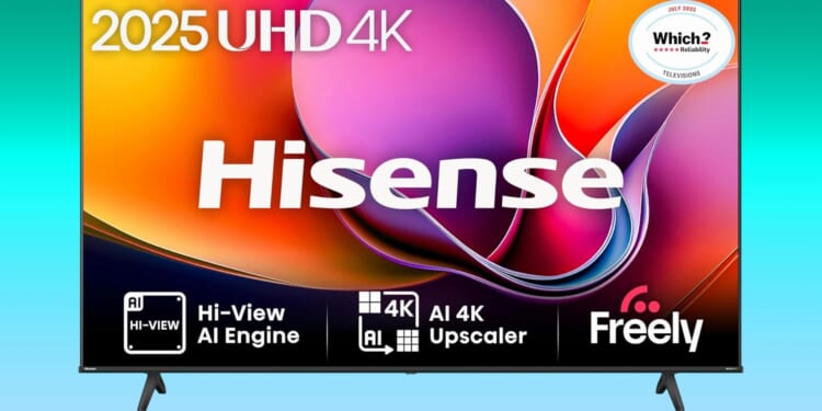 Amazon slashes 'sleek' and 'stunning' 65-inch Hisense TV from £799 to £379 in final days of Black Friday sale