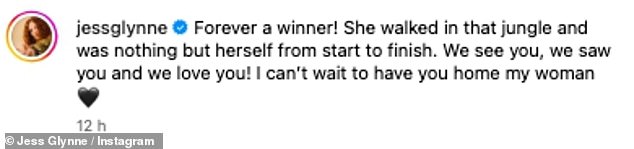 Jess Glynne has gushed that she 'can't wait' to have her girlfriend Alex Scott home after it was revealed she will soon be heading home early