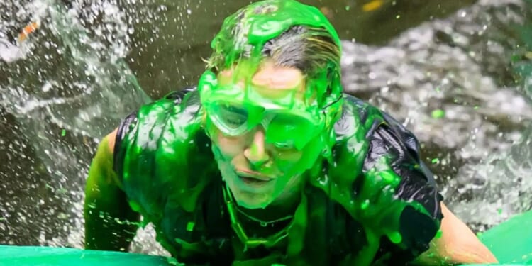 Ant and Dec recreate iconic Byker Grover scene on I’m A Celeb as Vogue Williams tackles exhausting gunge trial