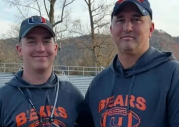 Travis Turner's son breaks silence & makes tearful admission in first outing since dad charged with child sex crimes