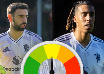 Bruno Fernandes steps up as captain, Luke Shaw shines at the back but Yoro suffers another nightmare