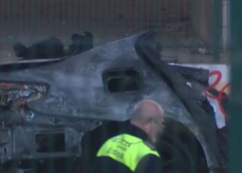 Six people killed in horror fireball crash near US Embassy in Lisbon after BMW 'lost control'