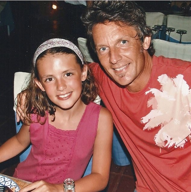 Trudi spent three months in the intensive care unit with doctors fearing she would never be able to breath again on her own. Craig is pictured here with their daughter