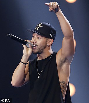 Pictured on The X Factor in 2015