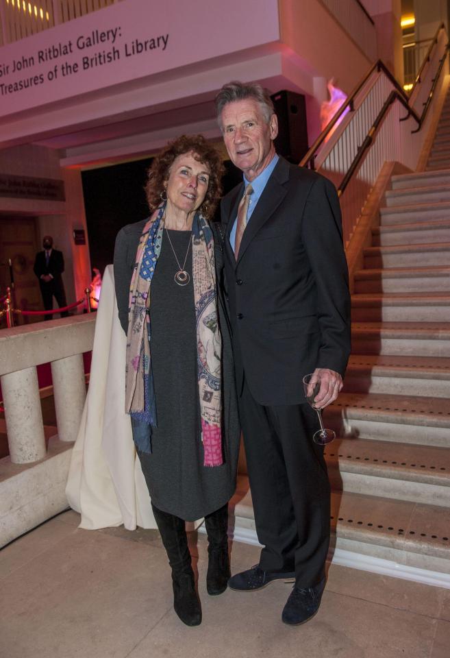 Michael Palin and his wife Helen Gibbons at the British Library's Magna Carta show.