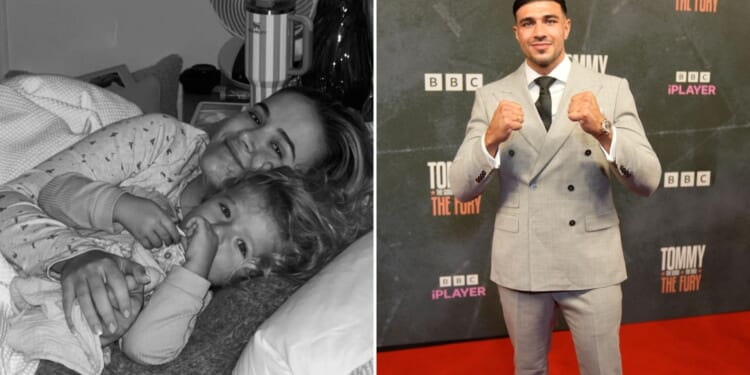 Molly-Mae Hague admits 'I'm just trying to keep it together' after Tommy Fury and daughter Bambi struck down by illness