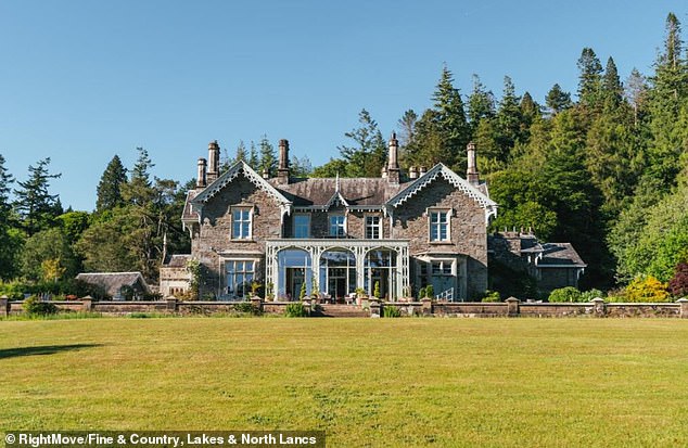 Research from the Mail has found a string of multi-million pound prestige Windemere properties placed on the market, such as this £8.5million lakeside six bed