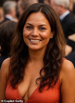 She's seen in one of the AI-generated photos