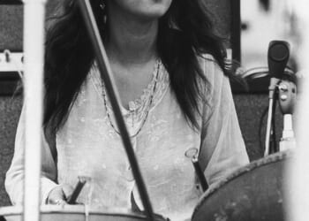 Christina 'Licorice' McKechnie wore a string of flowers in her long hair and a floaty dress as her ethereal voice captivated an audience of half a million people at the legendary Woodstock festival