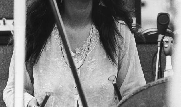 Christina 'Licorice' McKechnie wore a string of flowers in her long hair and a floaty dress as her ethereal voice captivated an audience of half a million people at the legendary Woodstock festival