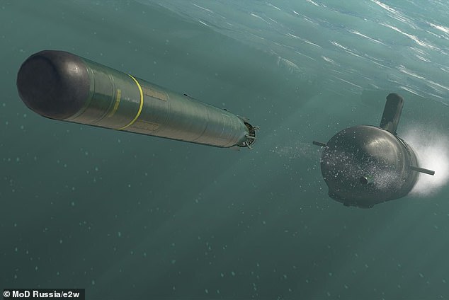 Khabarovsk is tipped with new Poseidon missiles, each of which is 100 times more powerful than the atomic bomb dropped on Hiroshima in 1945