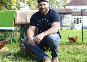 Joe Marler, pictured, describes his physique as 'like a melted wheelie bin' and, until recently, he was best known as a gonad-grabbing hard-man of the pitch