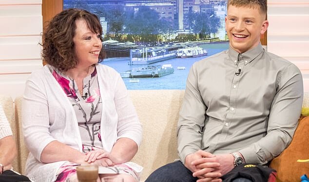 How heartbreaking for Adam Peaty's mother Caroline, pictured together in 2017,  that she has been ‘banned’ from his wedding to chef Gordon Ramsay ’s daughter Holly