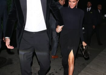 Paparazzi photos of Harry clutching wife Meghan’s hand as they arrived at Momma Kardashian’s no-expenses-spared do were instantly beamed across the world.