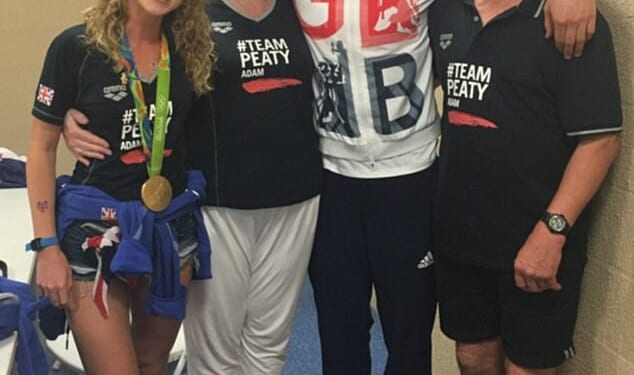 Adam Peaty's father Mark failed to attend his son's stag party after a bitter rift led the star to ban his mother Caroline from his wedding, Daily Mail can reveal
