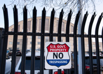 The D.C. Armory, where National Guard units are based, is seen a day after two National Guard soldiers were shot near the White House in Washington on Nov. 27, 2025.
