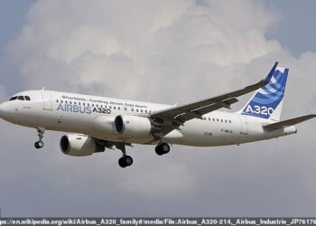 Airbus has issued an emergency alert for the A320 passenger jet (Pictured) which could suffer electronics problems during solar storms