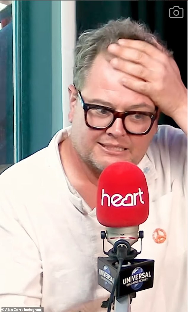 Alan Carr, 49, has claimed he is 'the most hated man in the UK' and has fled to the United States ahead of the Celebrity Traitor's finale