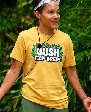 Alex Scott (left) and Kelly Brook are at risk of being voted out of I'm A Celebrity... Get Me Out Of Here! during the first elimination on Friday night