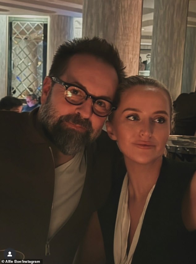 Alfie Boe has confirmed his romance with Elizabeth Worth as he shared a photo of the couple enjoying a cosy date night at the Savoy Hotel in London on Monday