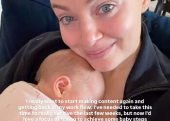 Alice Liveing revealed on Instagram on Friday she was rushed to hospital with unusual bleeding just weeks after giving birth