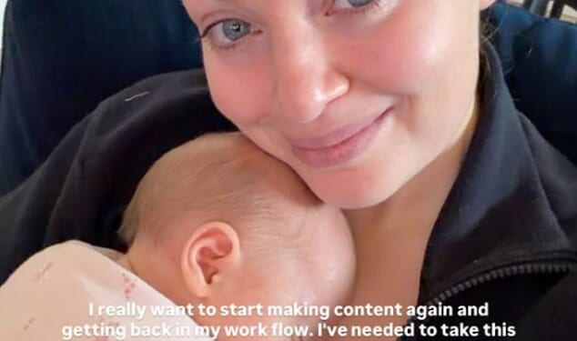 Alice Liveing revealed on Instagram on Friday she was rushed to hospital with unusual bleeding just weeks after giving birth