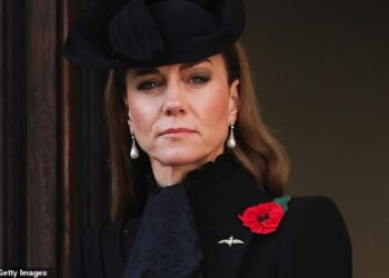 The Princess of Wales looked as stylish as ever as she stepped out in her Remembrance Day ensemble yesterday (pictured) - and her look was a very meaningful one