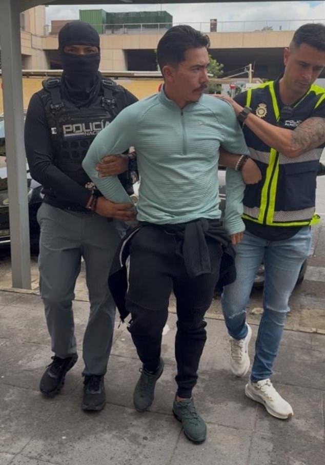 Wilmer Chavarria, aka 'Pipo,' the alleged leader of the Los Lobos cartel was taken into custody in Spain on Sunday - four years after he faked his own death