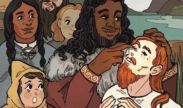 An ancient people living in Scotland have been depicted as black in a new children's book conceived to show youngsters the 'multicultural and diverse' origins of the country